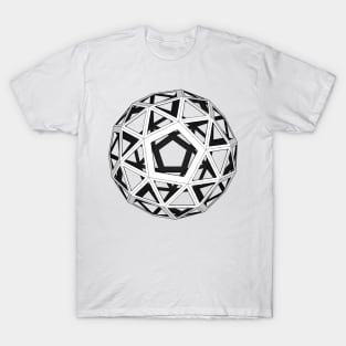 gmtrx lawal skeletal snub dodecahedron T-Shirt